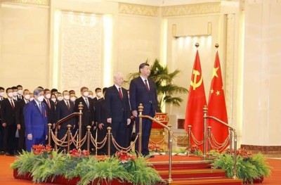 Trung Quốc bắn 21 phát đại bác chào mừng Tổng Bí thư Nguyễn Phú Trọng sang thăm chính thức